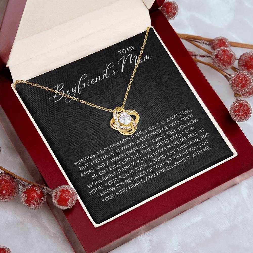 Boyfriend's family Necklace - Gift from Girlfriend To Boyfriend's Mom, gift from girlfriend, gift for Boyfriend's Mom