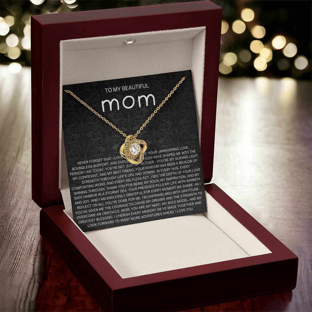 Never Forget Necklace - Gift from Daughter To Mom, gift from daughter, gift for mom, mom and daughter, gift for mommy