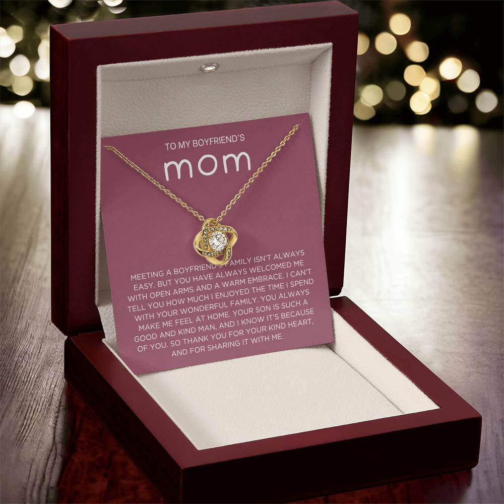 Boyfriend's family Necklace - Gift from Girlfriend To Boyfriend's Mom, gift from girlfriend, gift for Boyfriend's Mom