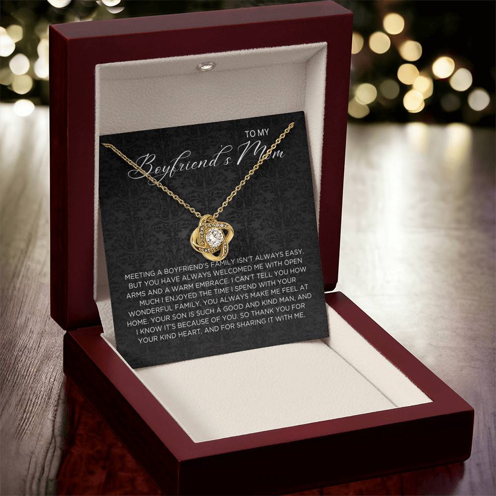Boyfriend's family Necklace - Gift from Girlfriend To Boyfriend's Mom, gift from girlfriend, gift for Boyfriend's Mom