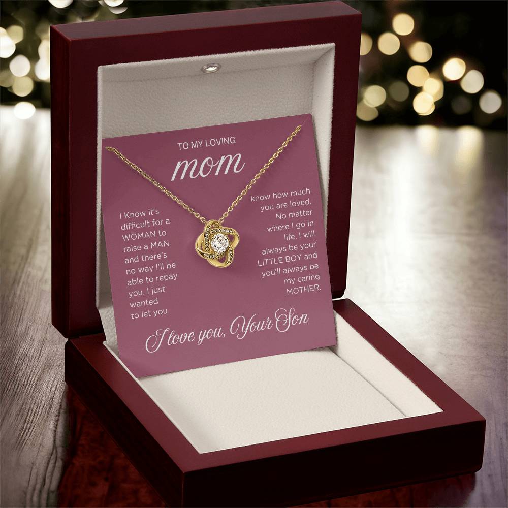 Raise a Man Necklace - Gift from Son To Mom, gift from Son, gift for mom, mom and son, gift for mommy