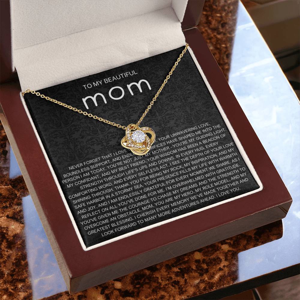 Never Forget Necklace - Gift from Daughter To Mom, gift from daughter, gift for mom, mom and daughter, gift for mommy