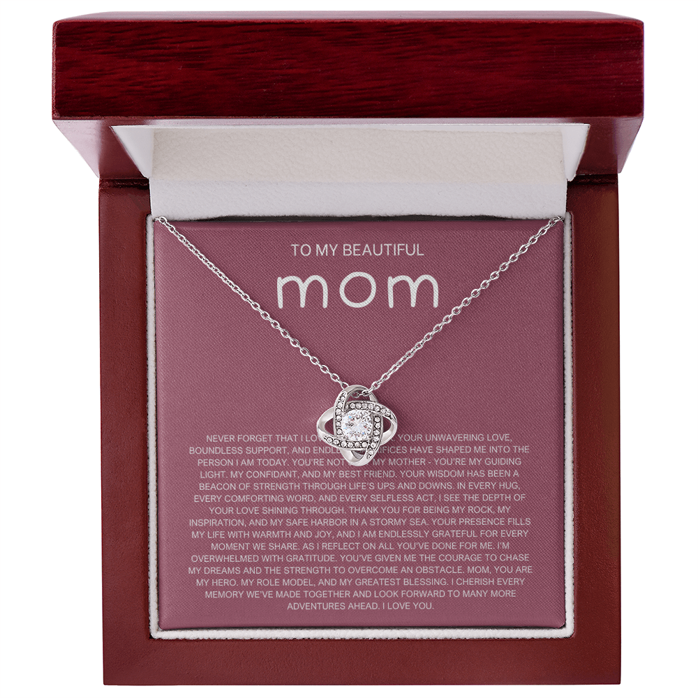 Never Forget Necklace - Gift from Daughter To Mom, gift from daughter, gift for mom, mom and daughter, gift for mommy