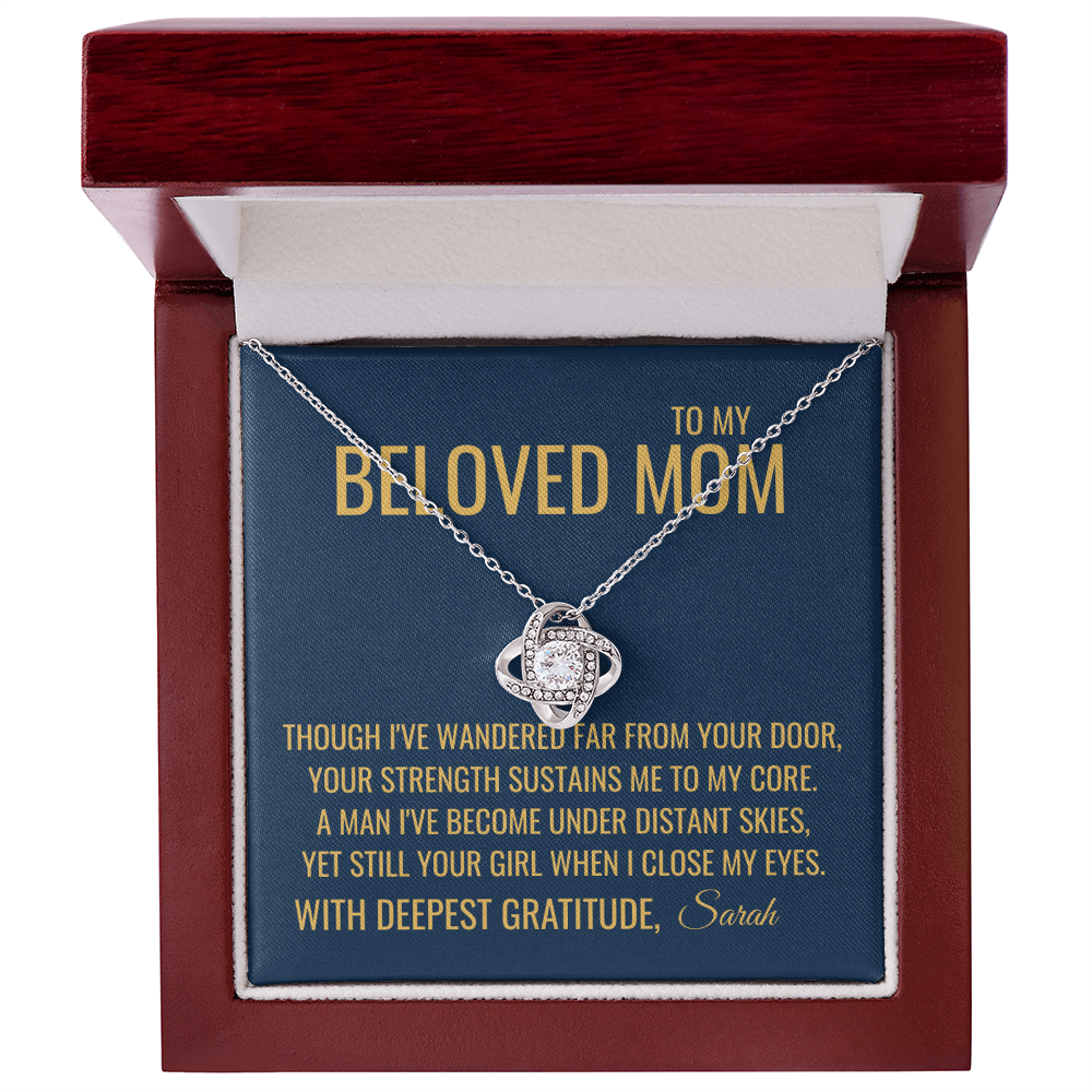 Far From Your Door Necklace - Gift from Daughter To Mom, Mothers day Gift, Mom and Daughter, Gift for Mom, Gift for Mommy, Christmas Gift