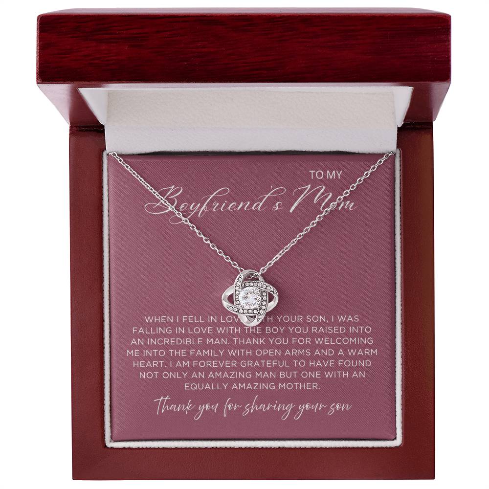 Sharing Your Son Necklace - Gift from Girlfriend To Boyfriend's Mom, gift from girlfriend, gift for Boyfriend's Mom