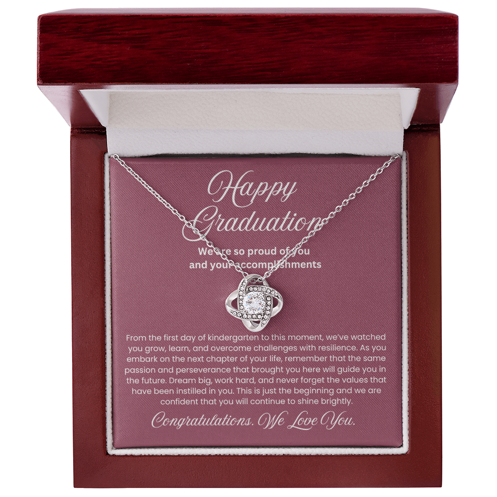We are Proud Necklace - Mother Daughter Gift, Daughter Graduation Gift, High School, College Graduate