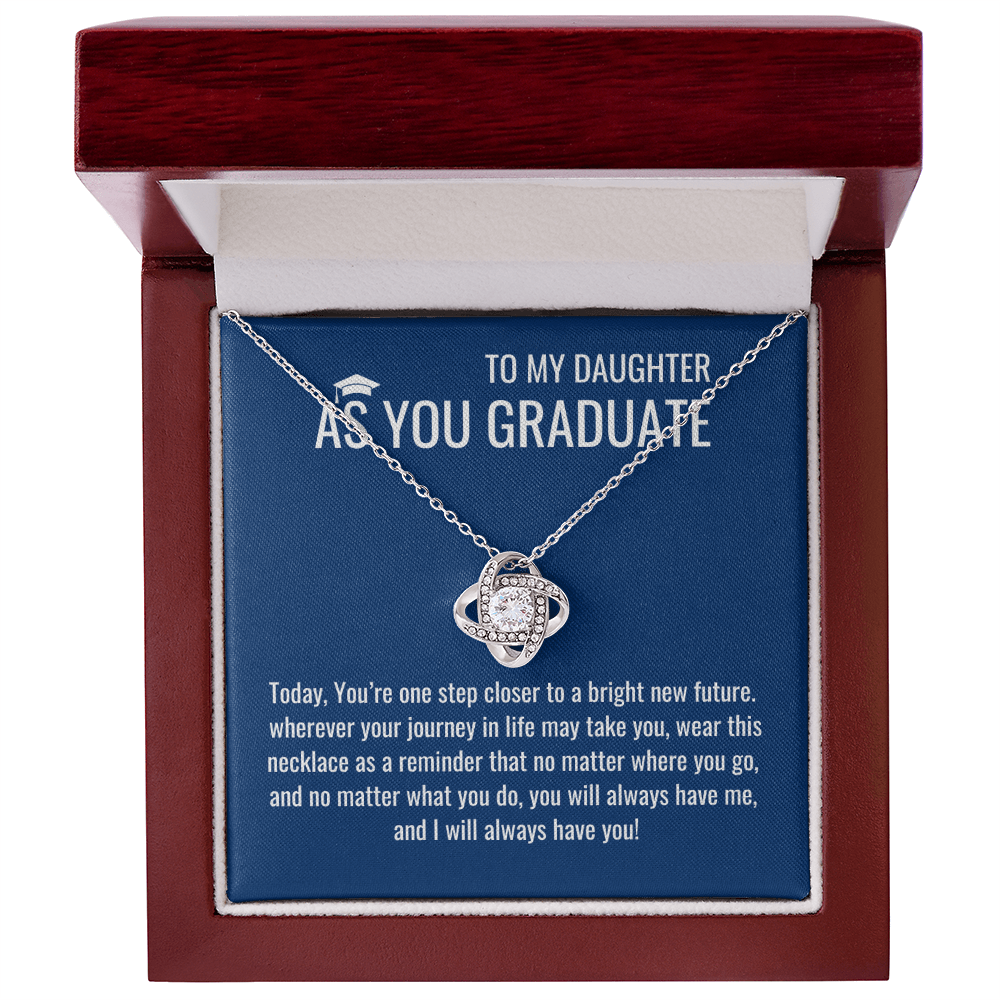 As A Graduate Necklace - Mother Daughter Gift, Daughter Graduation Gift, High School, College Graduate