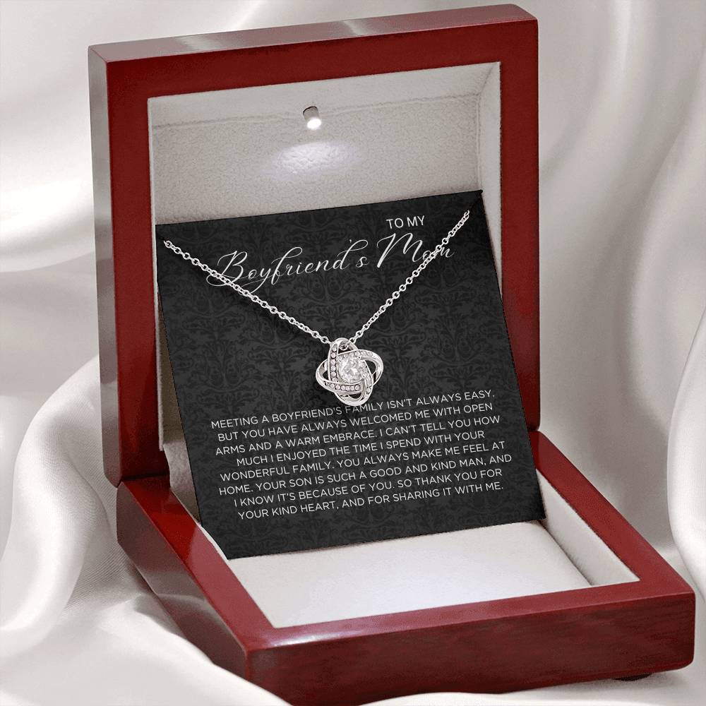 Boyfriend's family Necklace - Gift from Girlfriend To Boyfriend's Mom, gift from girlfriend, gift for Boyfriend's Mom
