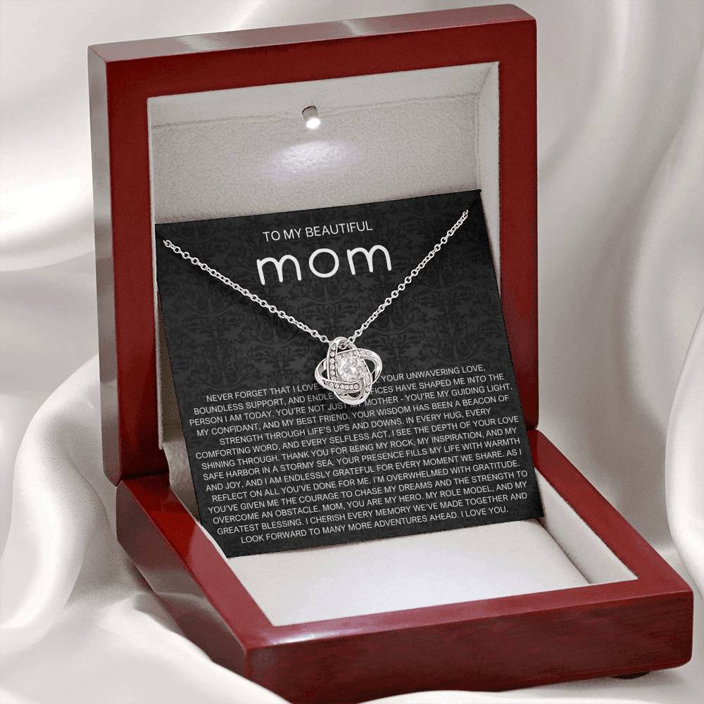 Never Forget Necklace - Gift from Daughter To Mom, gift from daughter, gift for mom, mom and daughter, gift for mommy
