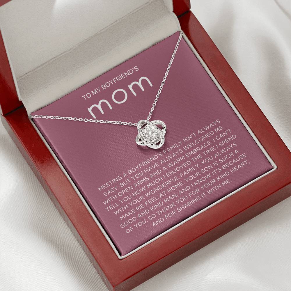 Boyfriend's family Necklace - Gift from Girlfriend To Boyfriend's Mom, gift from girlfriend, gift for Boyfriend's Mom
