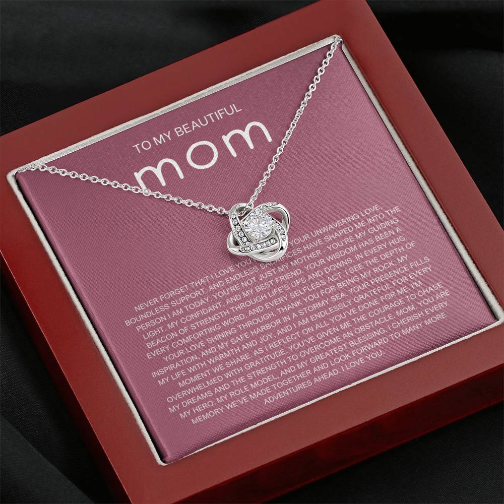 Never Forget Necklace - Gift from Daughter To Mom, gift from daughter, gift for mom, mom and daughter, gift for mommy