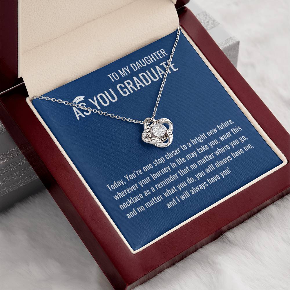 As A Graduate Necklace - Mother Daughter Gift, Daughter Graduation Gift, High School, College Graduate