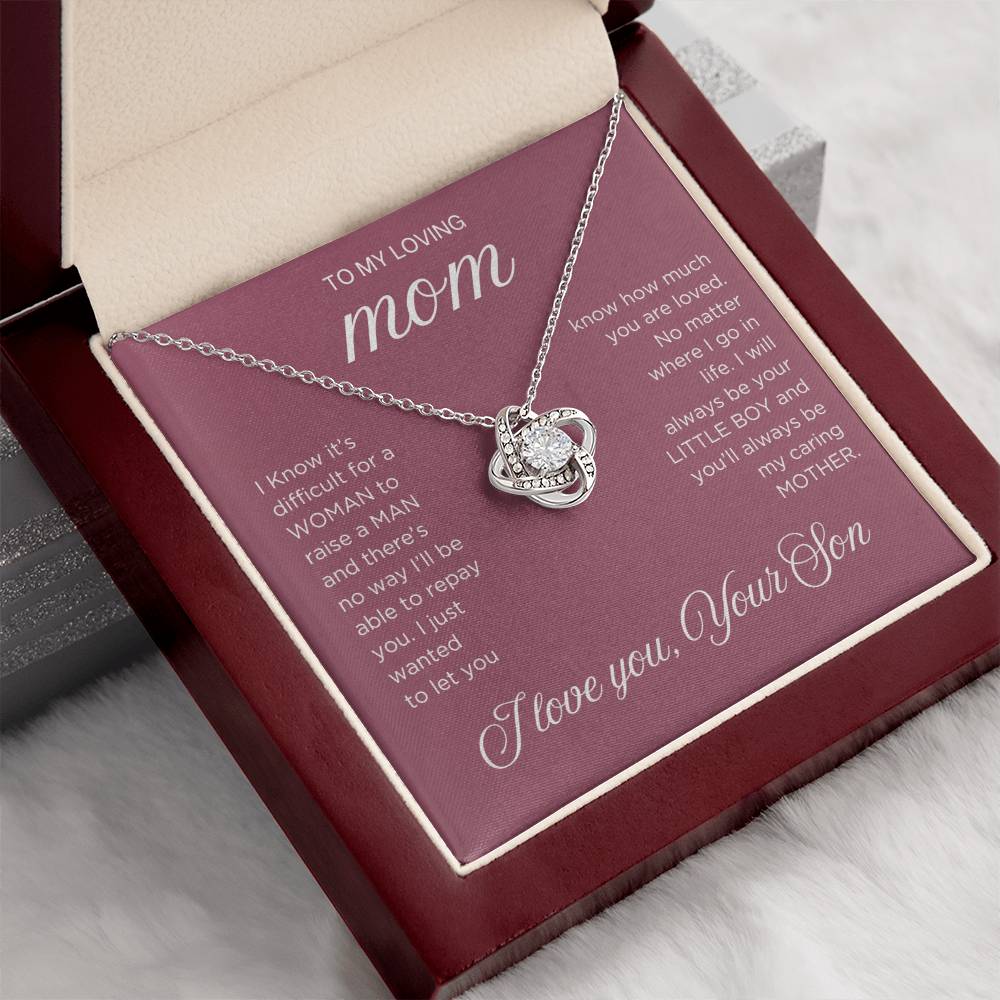 Raise a Man Necklace - Gift from Son To Mom, gift from Son, gift for mom, mom and son, gift for mommy
