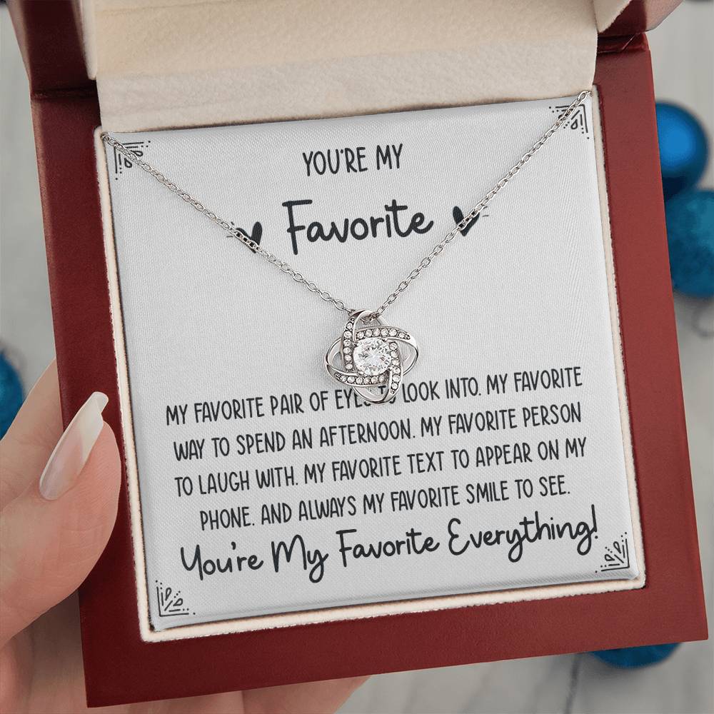 You're My Favorite - Love Knot Necklace