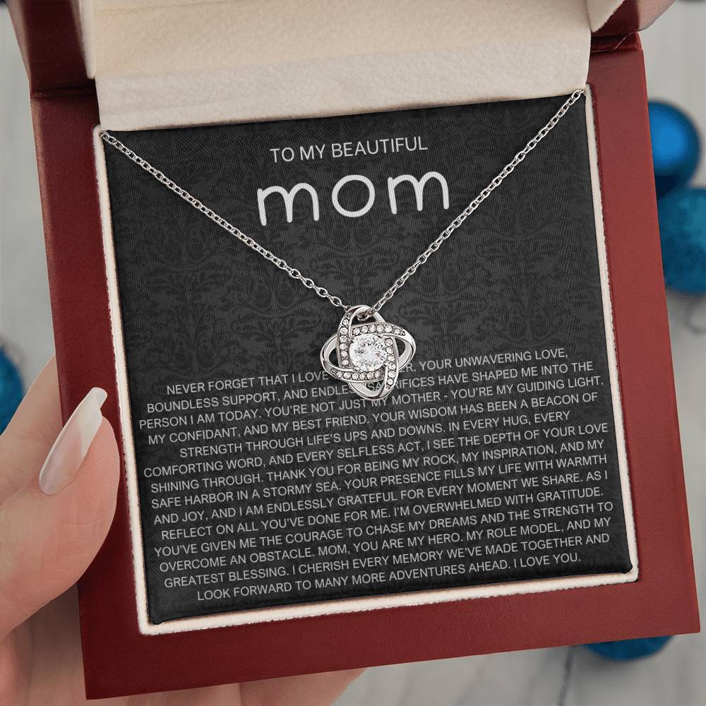 Never Forget Necklace - Gift from Daughter To Mom, gift from daughter, gift for mom, mom and daughter, gift for mommy