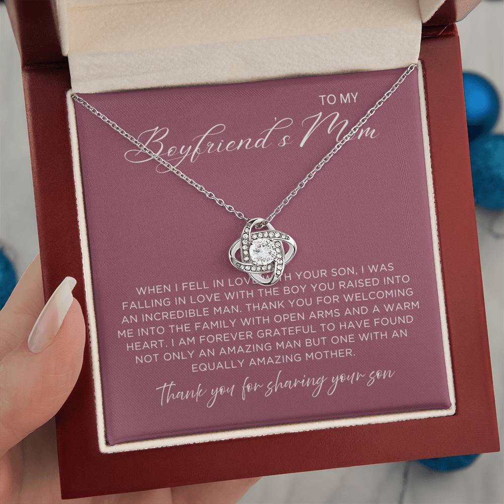 Sharing Your Son Necklace - Gift from Girlfriend To Boyfriend's Mom, gift from girlfriend, gift for Boyfriend's Mom