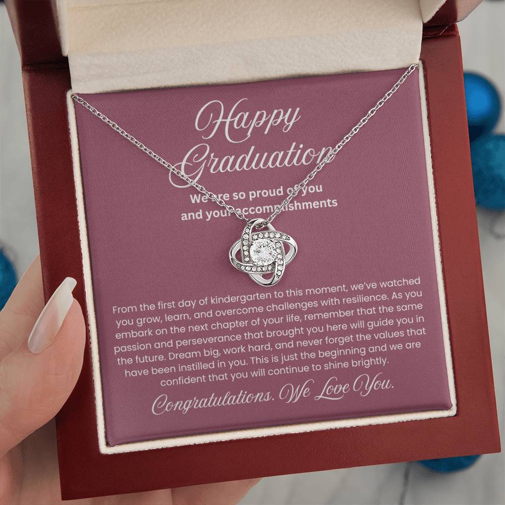 We are Proud Necklace - Mother Daughter Gift, Daughter Graduation Gift, High School, College Graduate
