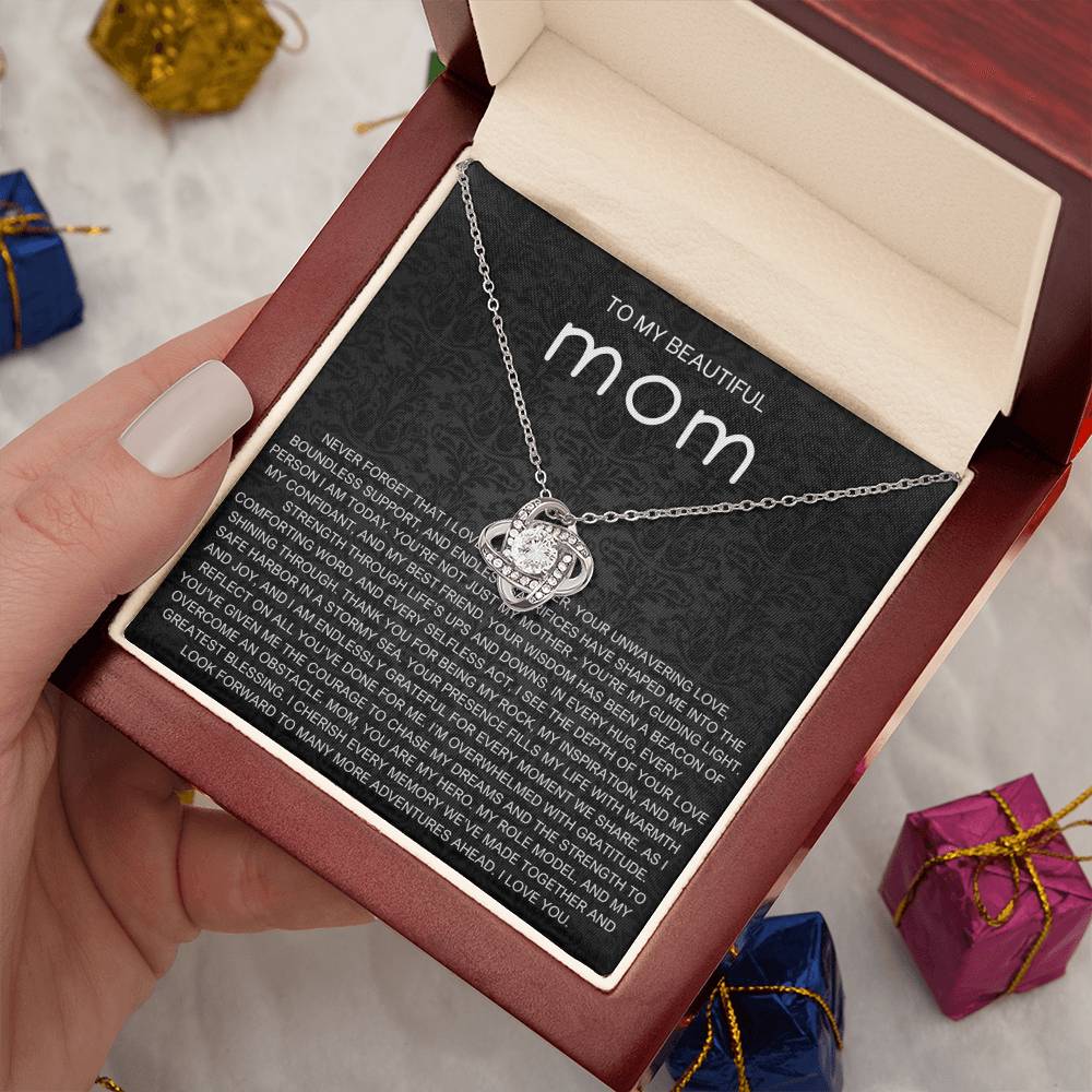 Never Forget Necklace - Gift from Daughter To Mom, gift from daughter, gift for mom, mom and daughter, gift for mommy