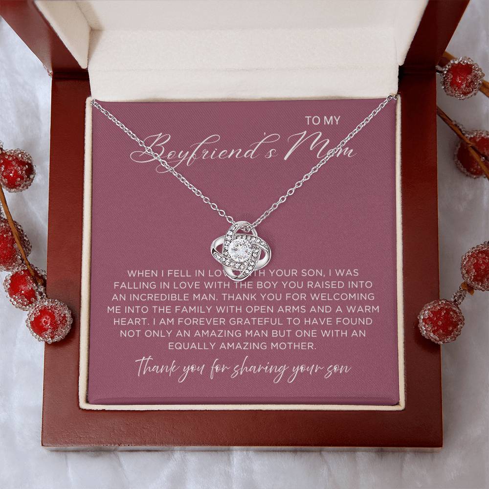 Sharing Your Son Necklace - Gift from Girlfriend To Boyfriend's Mom, gift from girlfriend, gift for Boyfriend's Mom