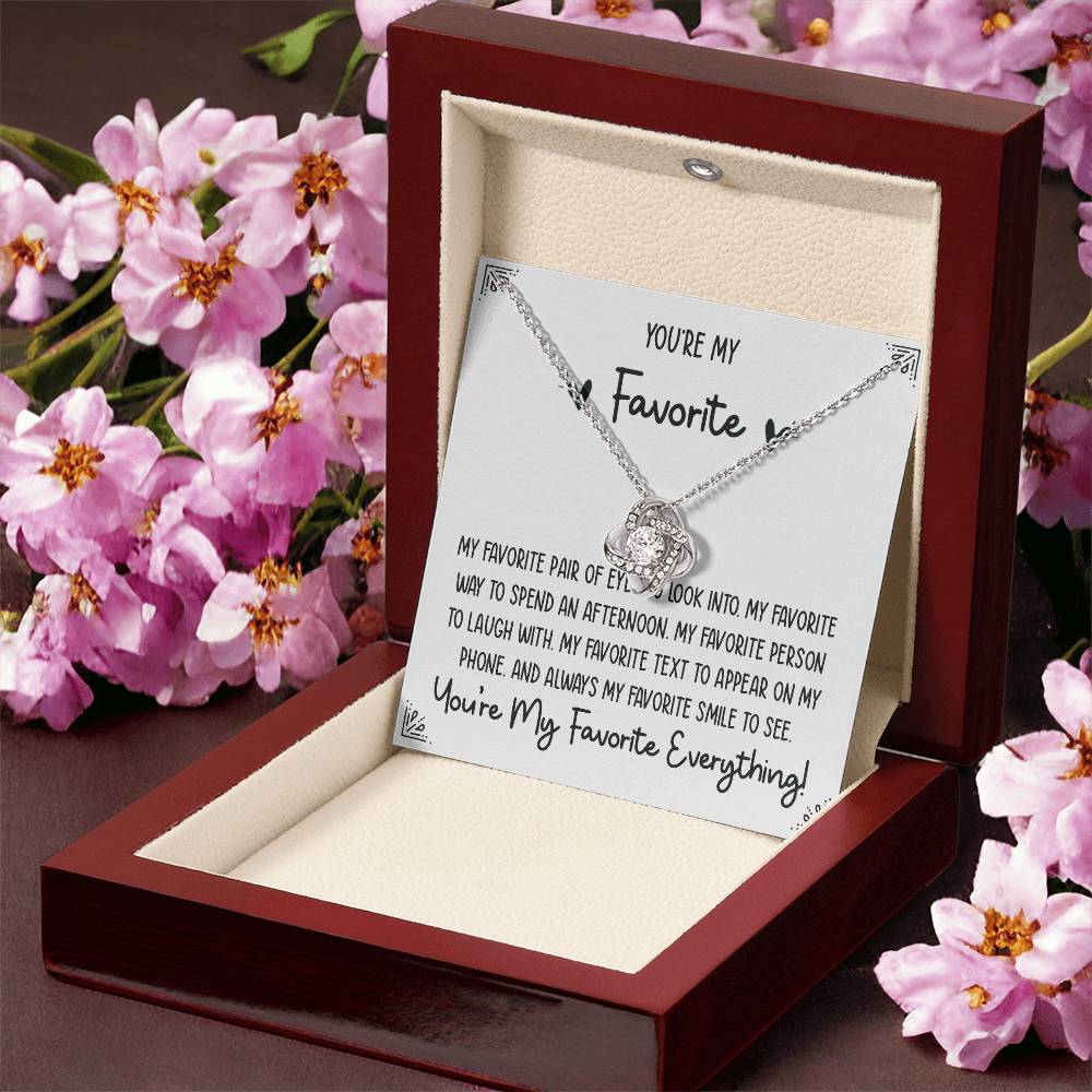 You're My Favorite - Love Knot Necklace
