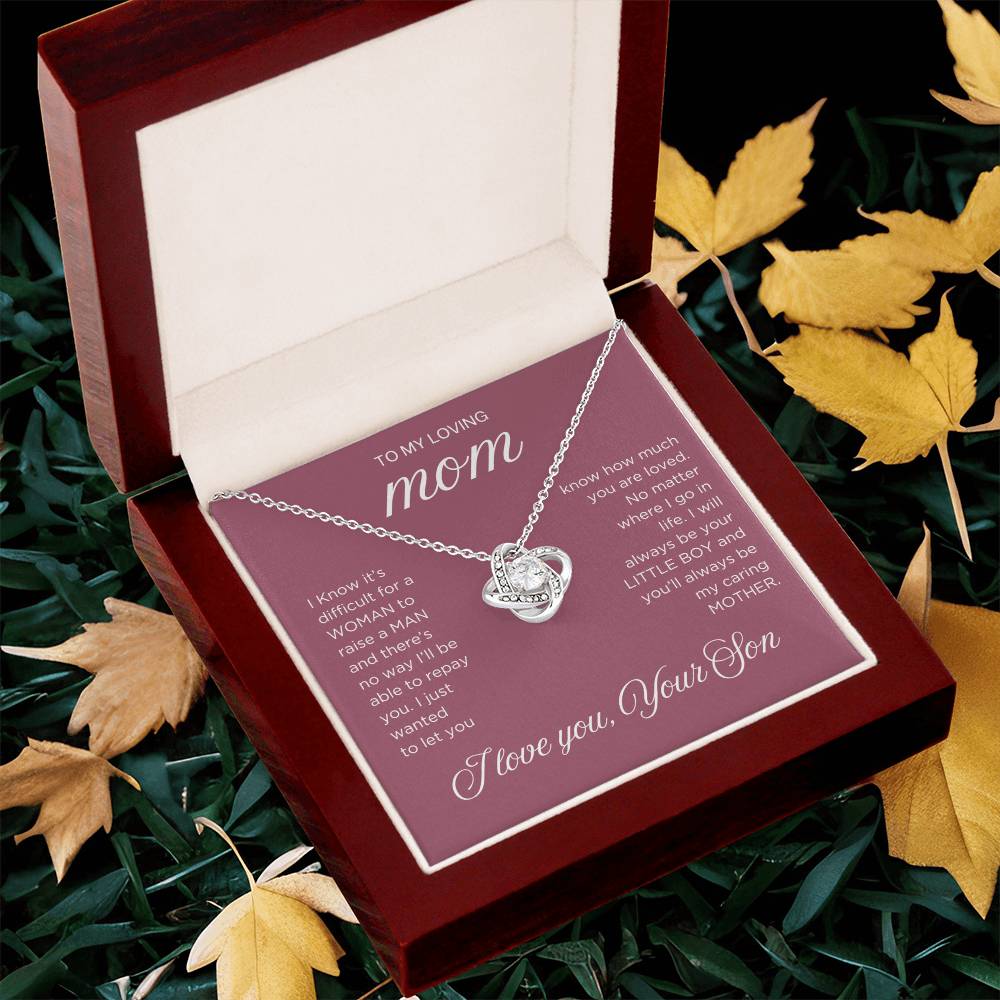Raise a Man Necklace - Gift from Son To Mom, gift from Son, gift for mom, mom and son, gift for mommy
