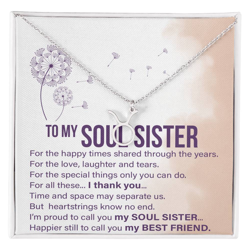 Soul Sisters - Zodiac Name Necklace