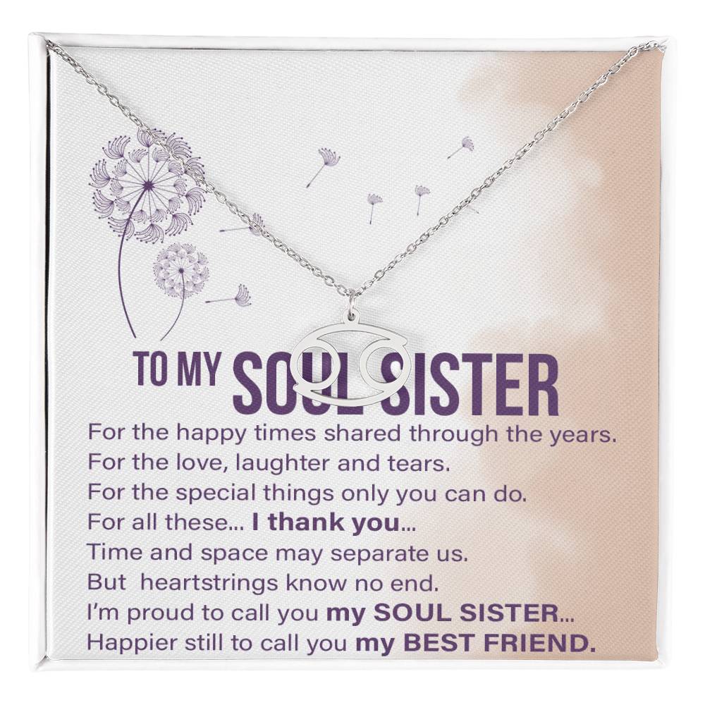 Soul Sisters - Zodiac Name Necklace