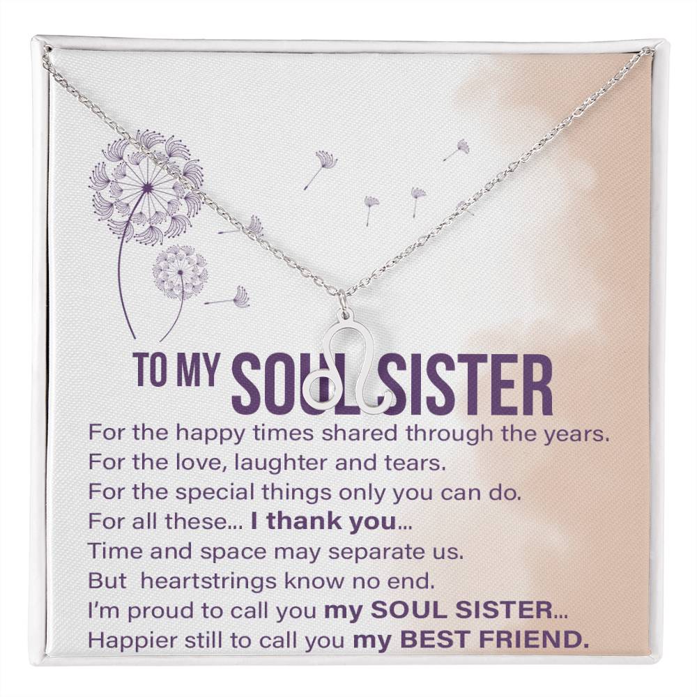 Soul Sisters - Zodiac Name Necklace
