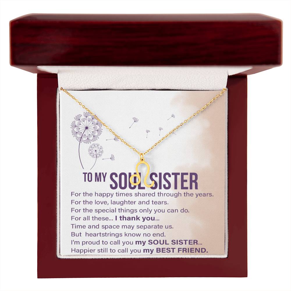 Soul Sisters - Zodiac Name Necklace