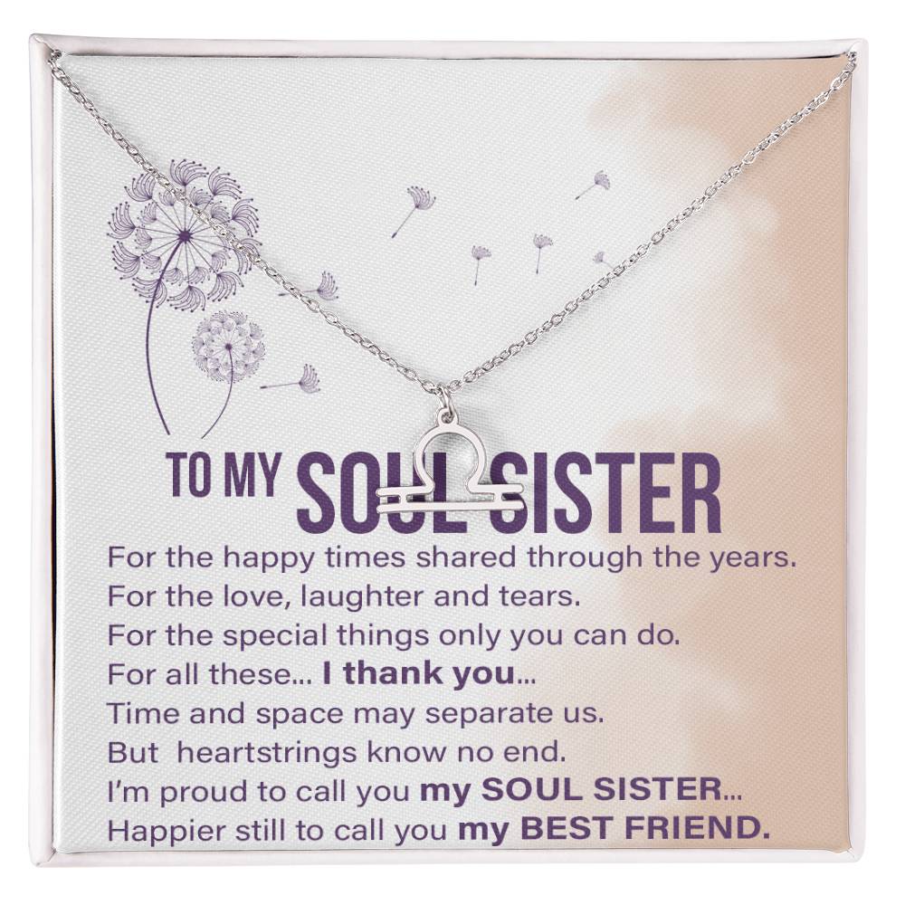 Soul Sisters - Zodiac Name Necklace
