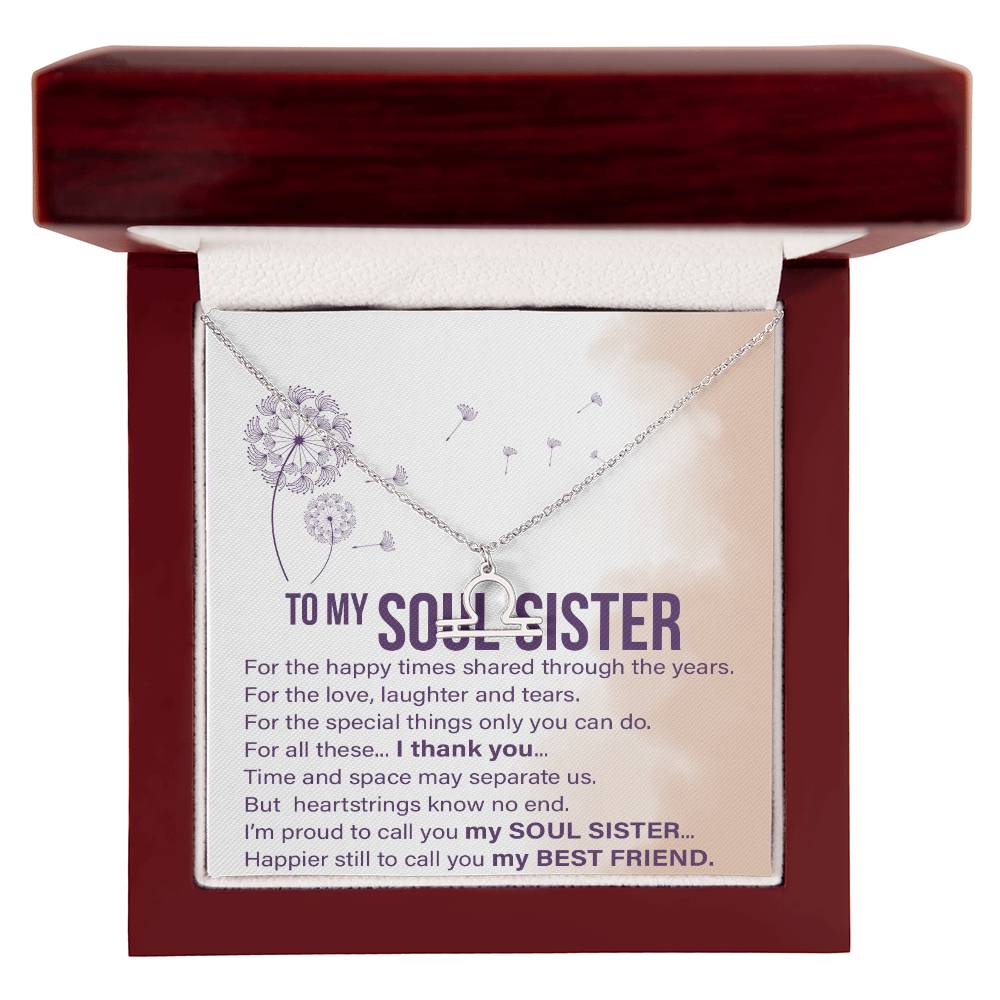 Soul Sisters - Zodiac Name Necklace