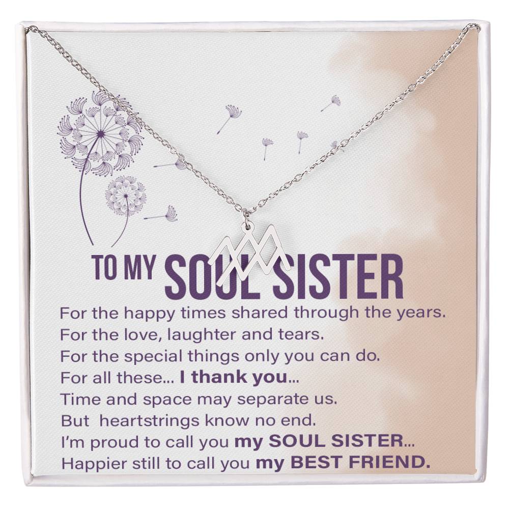 Soul Sisters - Zodiac Name Necklace