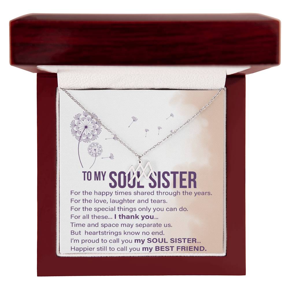 Soul Sisters - Zodiac Name Necklace