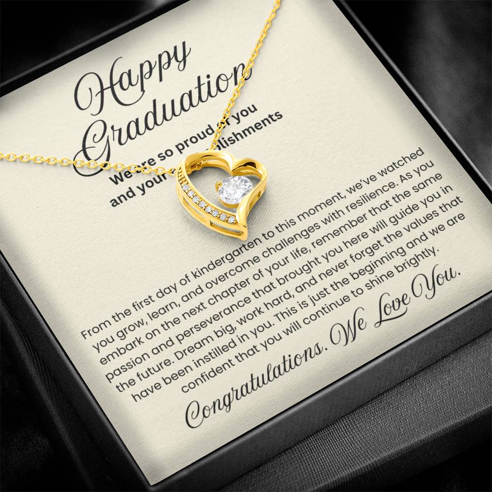 We are Proud Necklace - Mother Daughter Gift, Daughter Graduation Gift, High School, College Graduate
