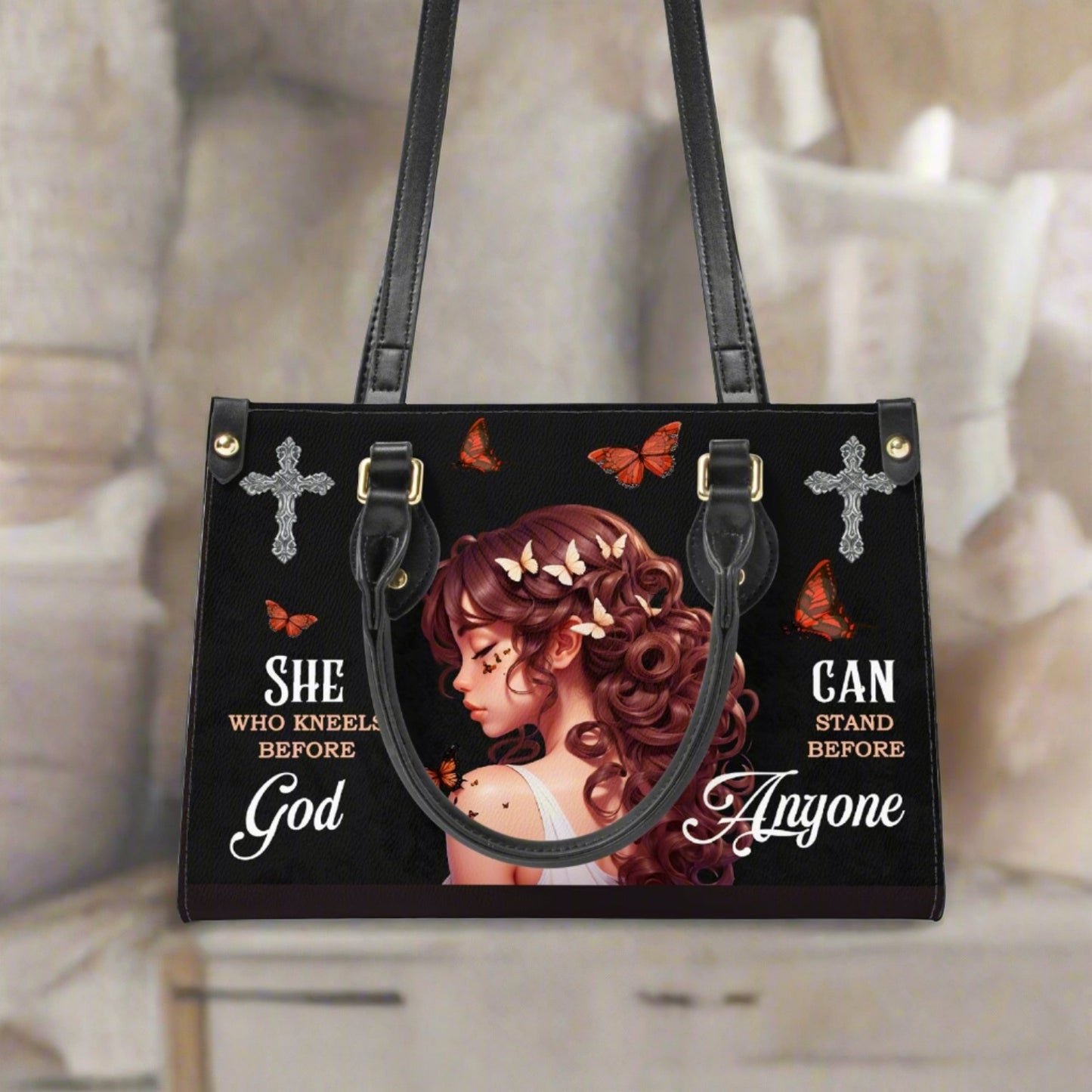 Kneels Before God - Women's Bespoke Bag - Long Strap
