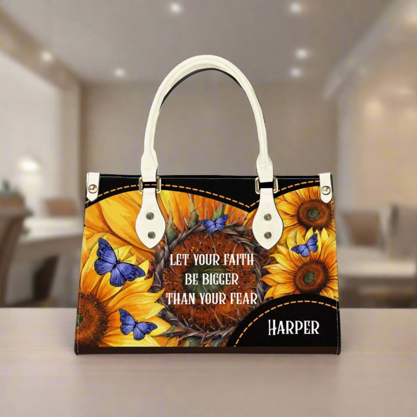 Let Your Faith Be Bigger - Women's Bespoke Bag - Long Strap