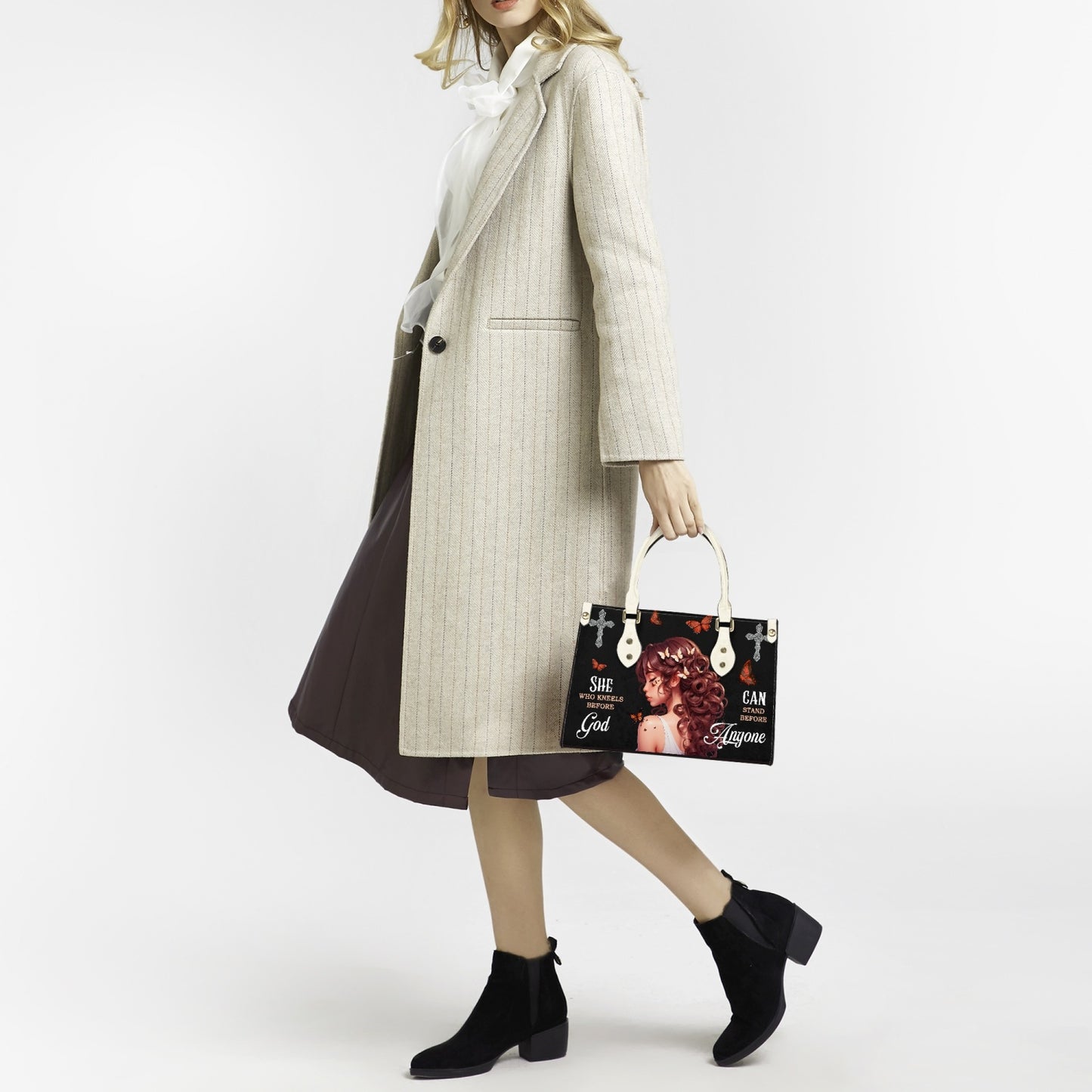 Kneels Before God - Women's Bespoke Bag - Long Strap