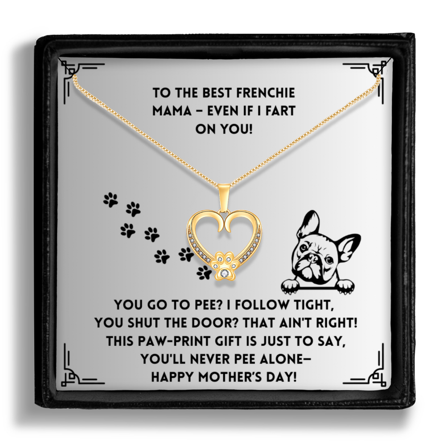 You Shut The Door - Paw Heart Pendant