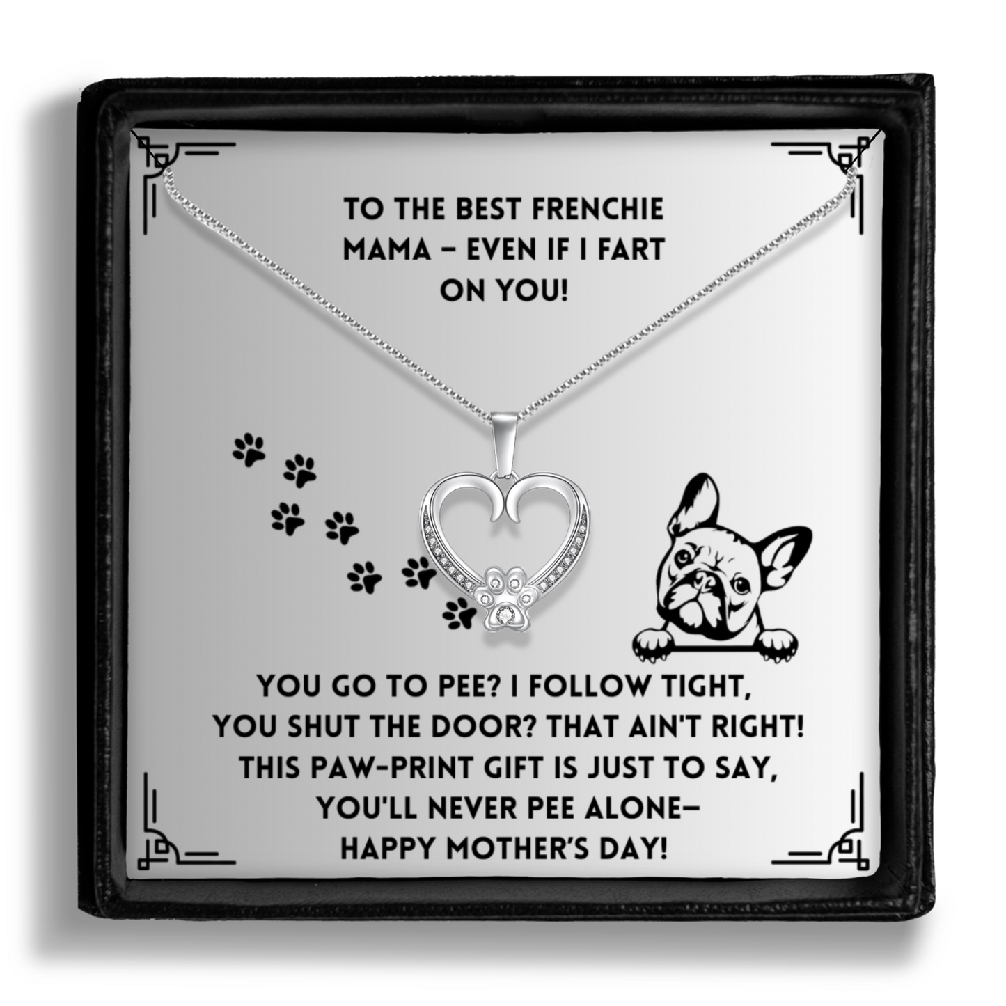 You Shut The Door - Paw Heart Pendant
