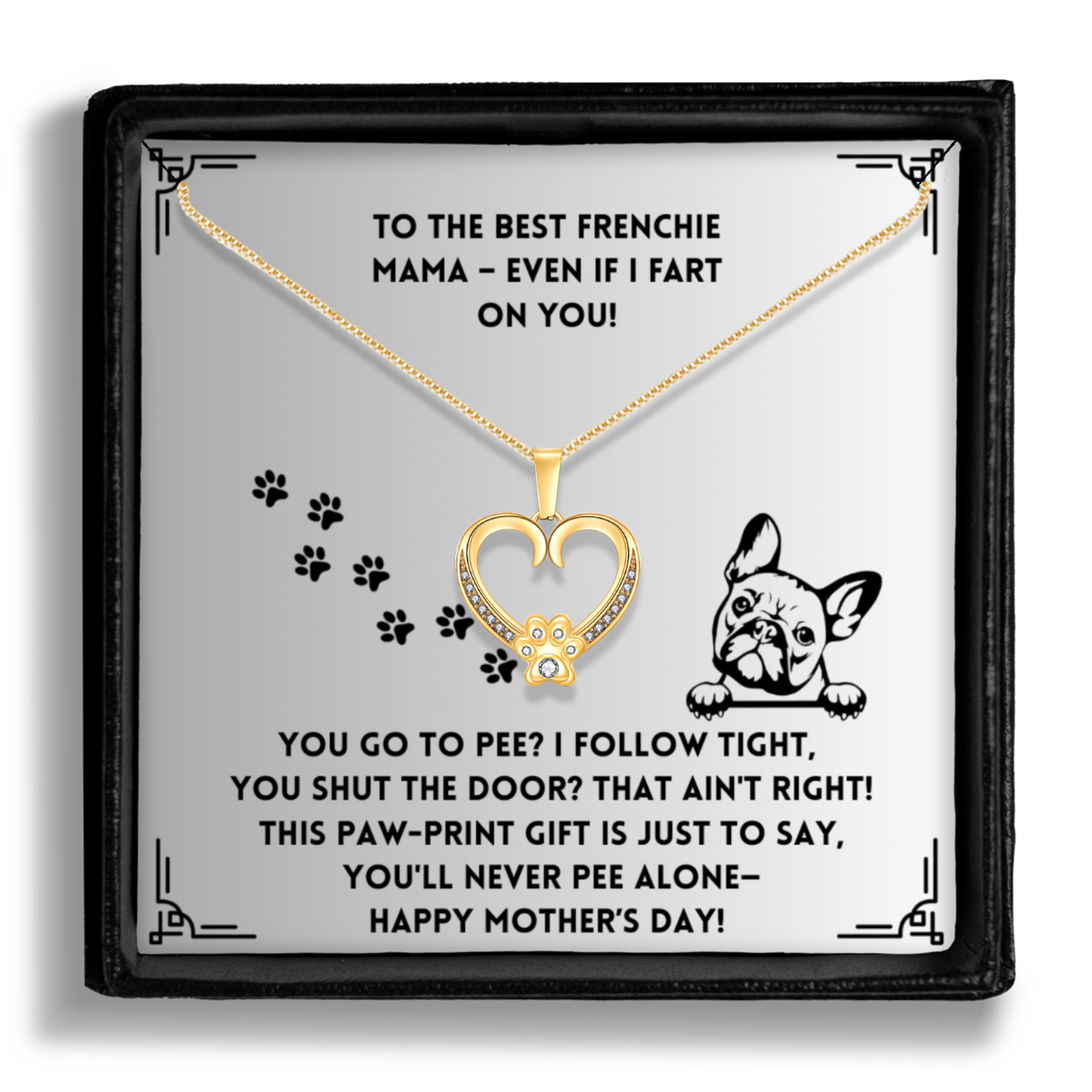 You Shut The Door - Paw Heart Pendant