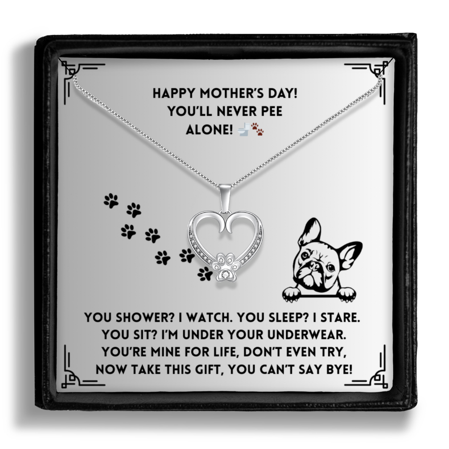 You Shower - Paw Heart Pendant