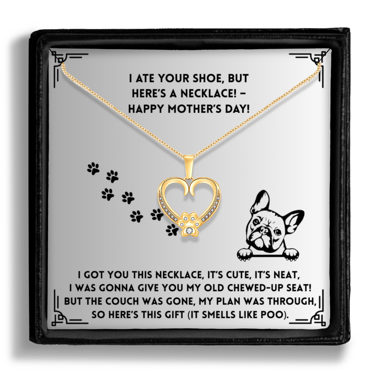 I Got You This Necklace- Paw Heart Pendant
