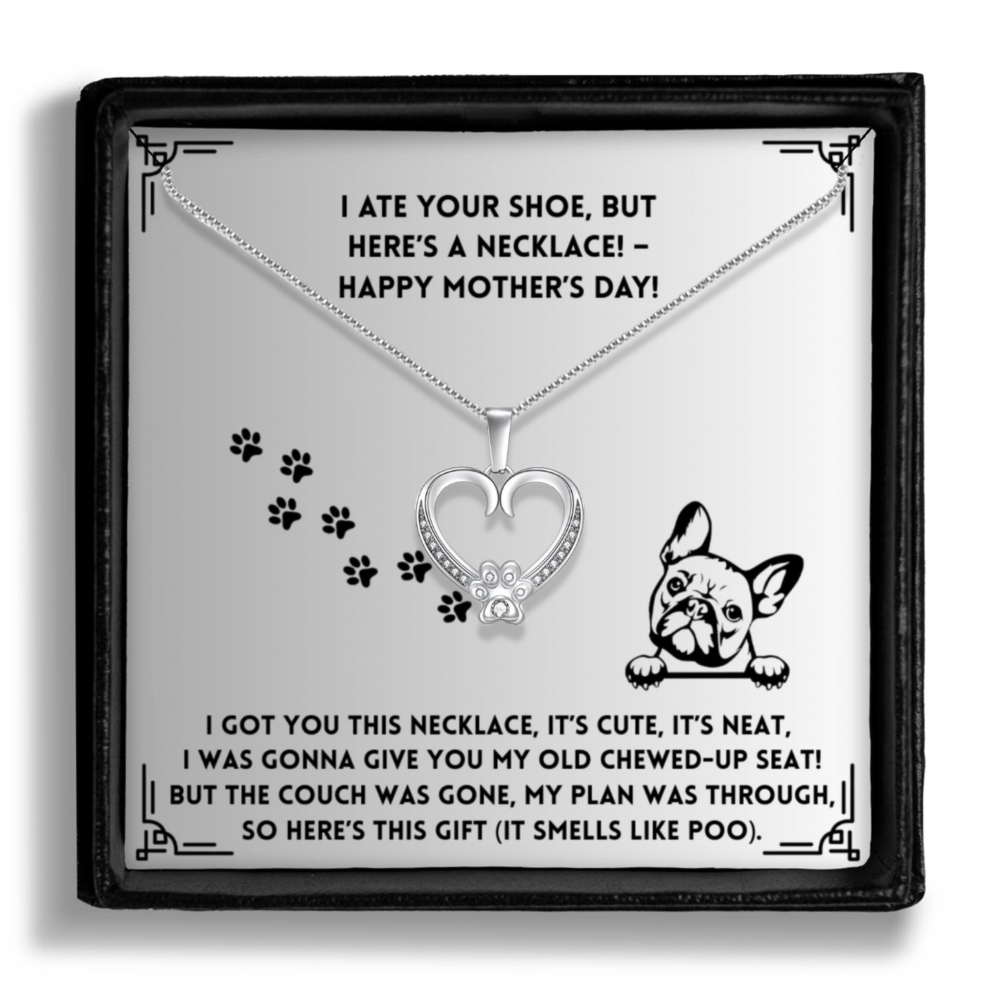I Got You This Necklace- Paw Heart Pendant