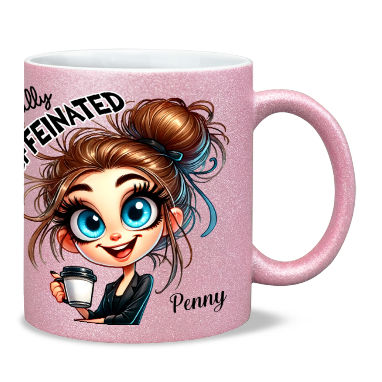 Before & After Coffee - 11oz Ceramic Sparkling Mugs