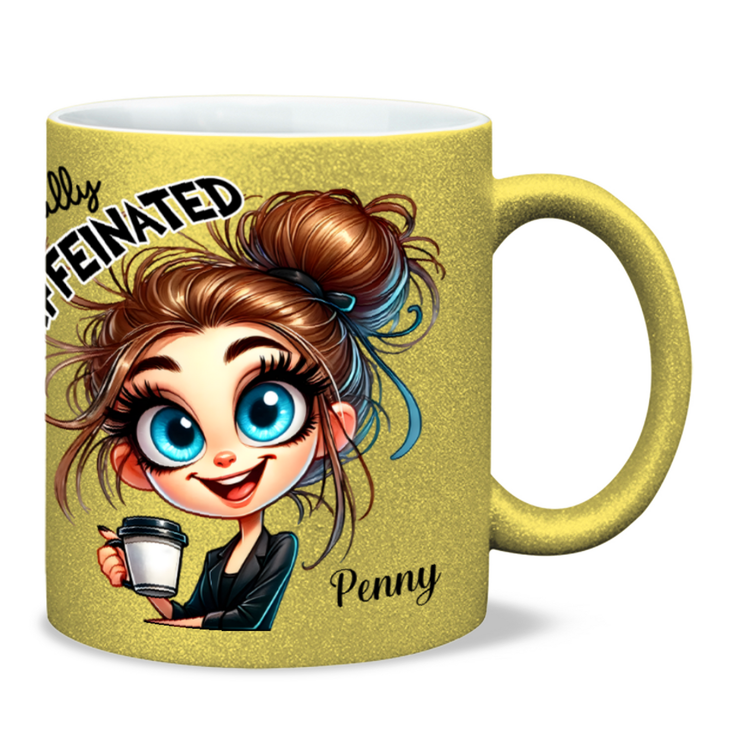 Before & After Coffee - 11oz Ceramic Sparkling Mugs