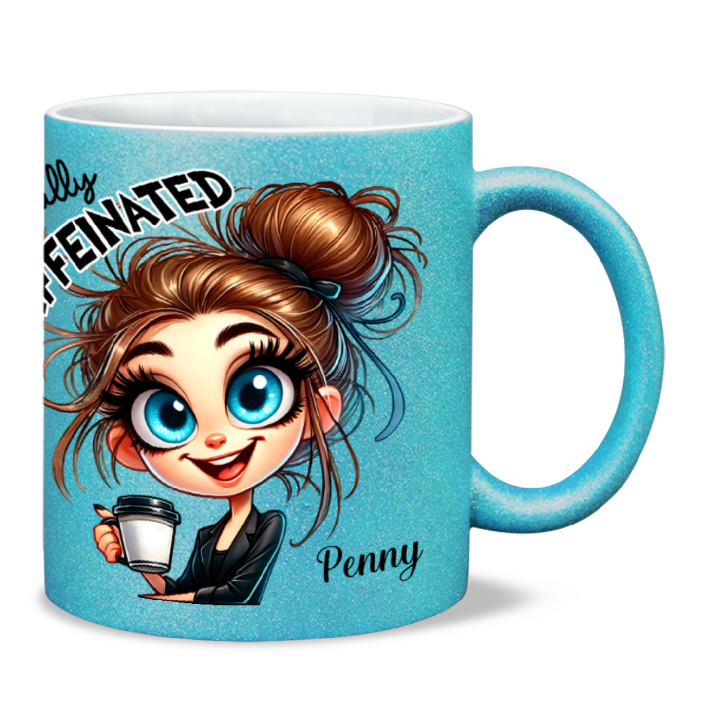 Before & After Coffee - 11oz Ceramic Sparkling Mugs