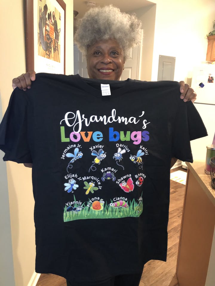 Grandma Love Bugs Personalized - Personalized gifts for Grandma Or Mom