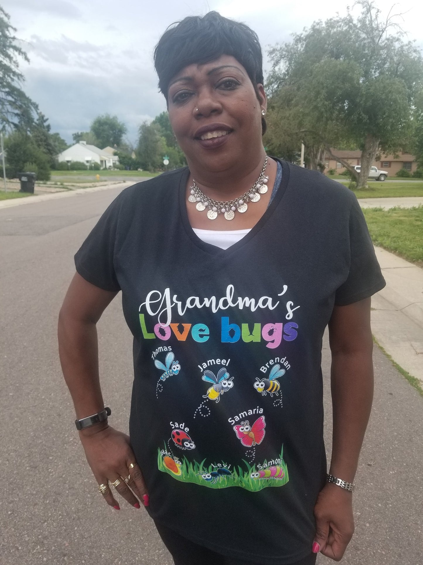 Grandma Love Bugs Personalized - Personalized gifts for Grandma Or Mom