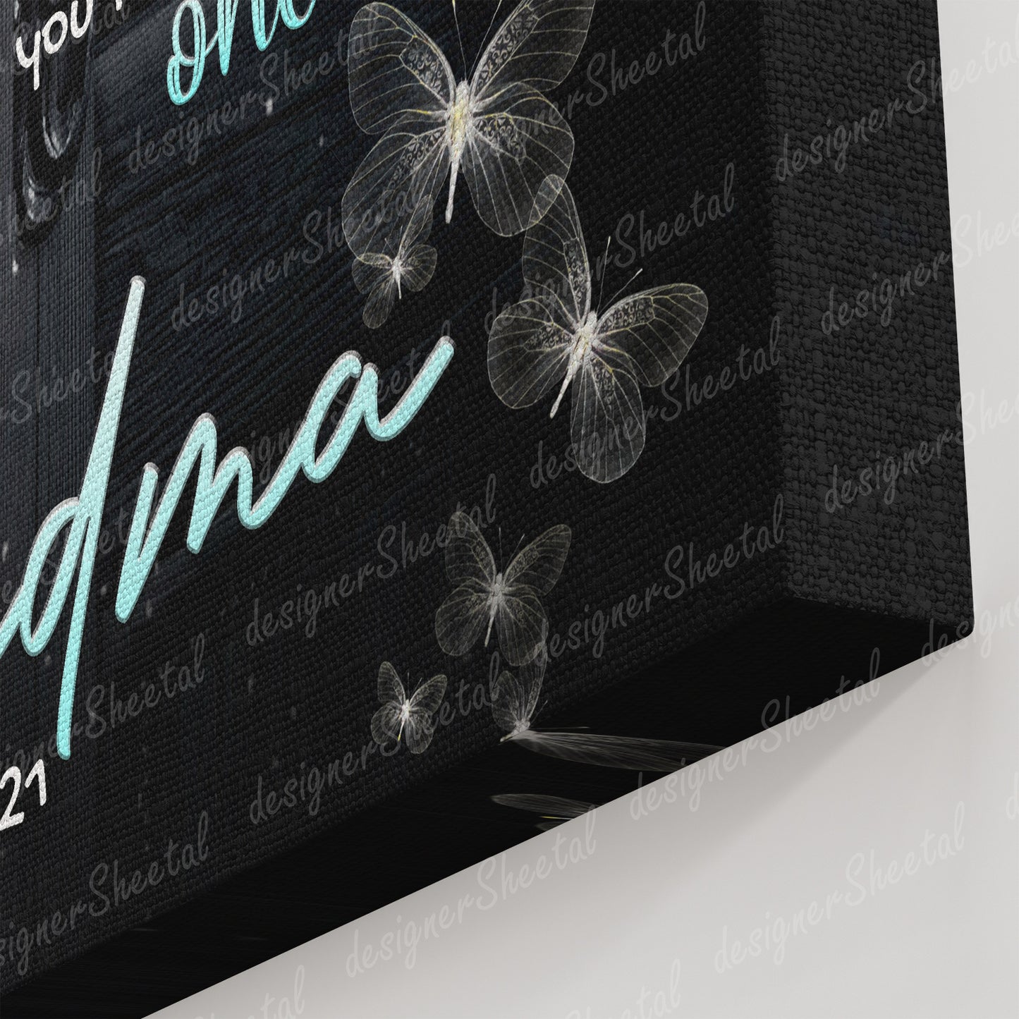 As I wait In Heaven Canvas Print | Personalized Framed Canvas Art (NO PREVIEW) - Touch Of Divine