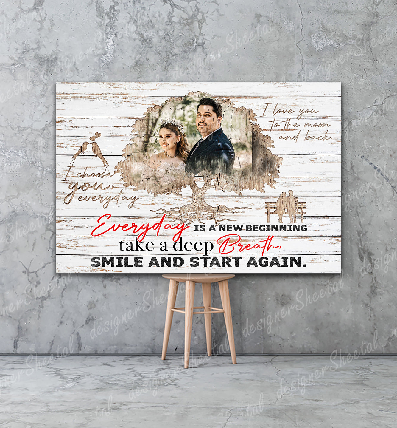 Everyday Is A New Beginning Canvas Print | Personalized Framed Canvas Art (NO PREVIEW) - Touch Of Divine